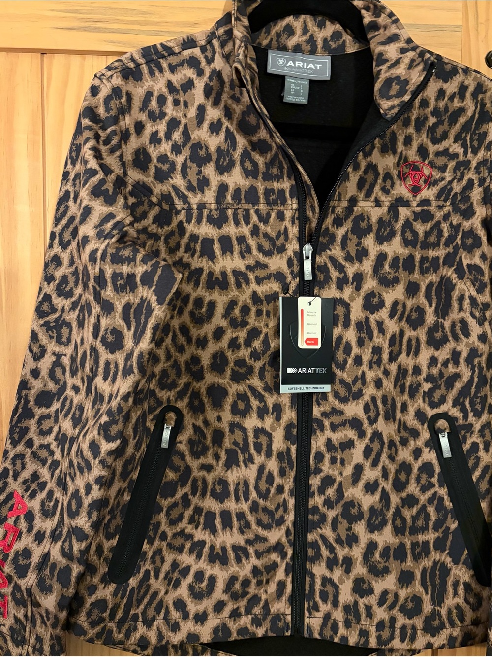 Ariat Leopard Print Utility Jacket in Brown and Black